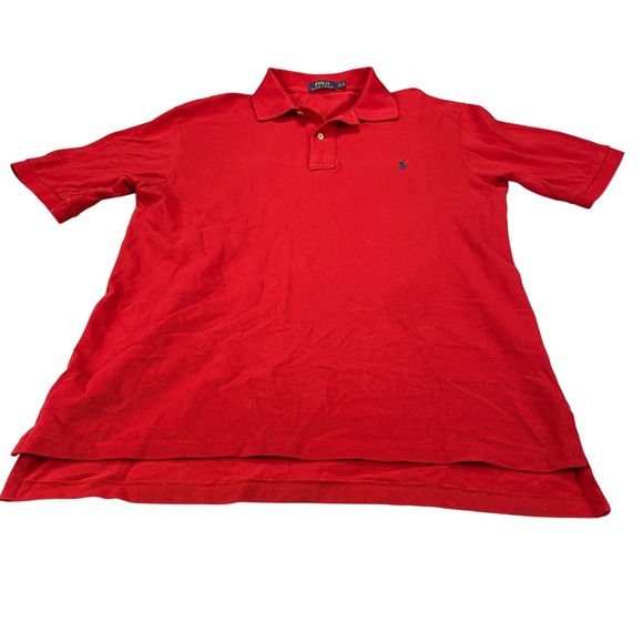 Polo Ralph Lauren Other - Polo Ralph Lauren Mens LT Tall Red Short Sleeve Pique Cotton Polo Shirt Pony